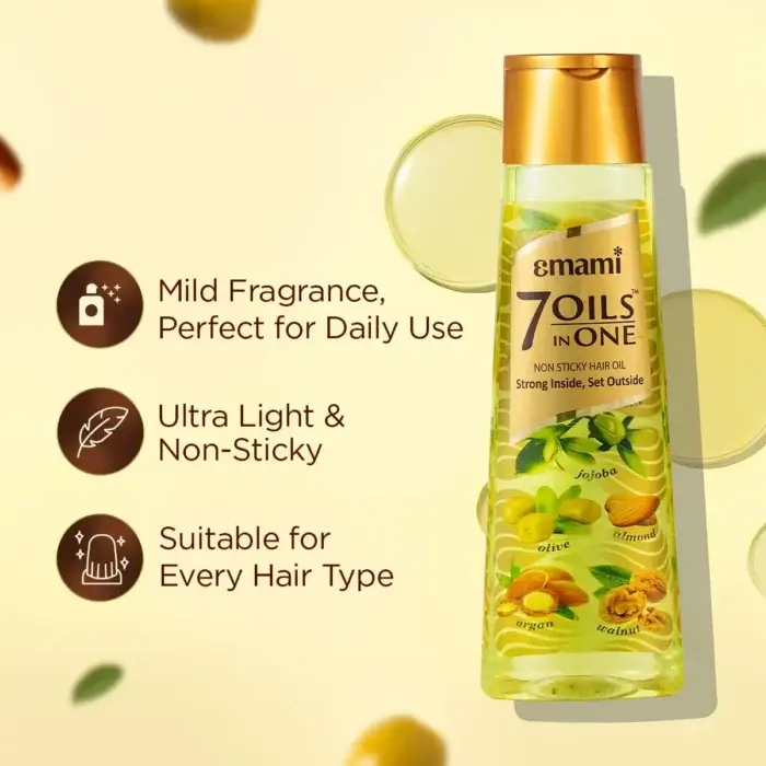 Emami 7 Oils in One Non-Stick -200mly Hair Oil -200ml - 4